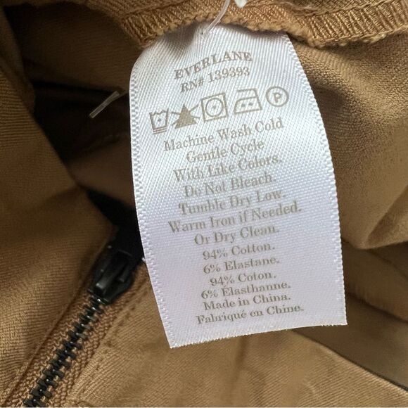 Everlane Tapered Leg Side Zip Slimming Pants Women's Size 10 - Picture 4 of 10